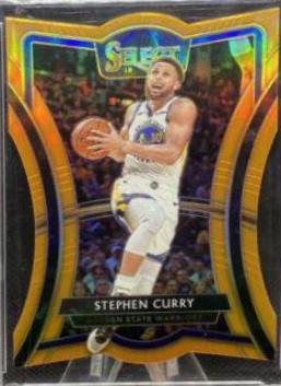 Stephen Curry [Die Cut Orange Prizm] #119