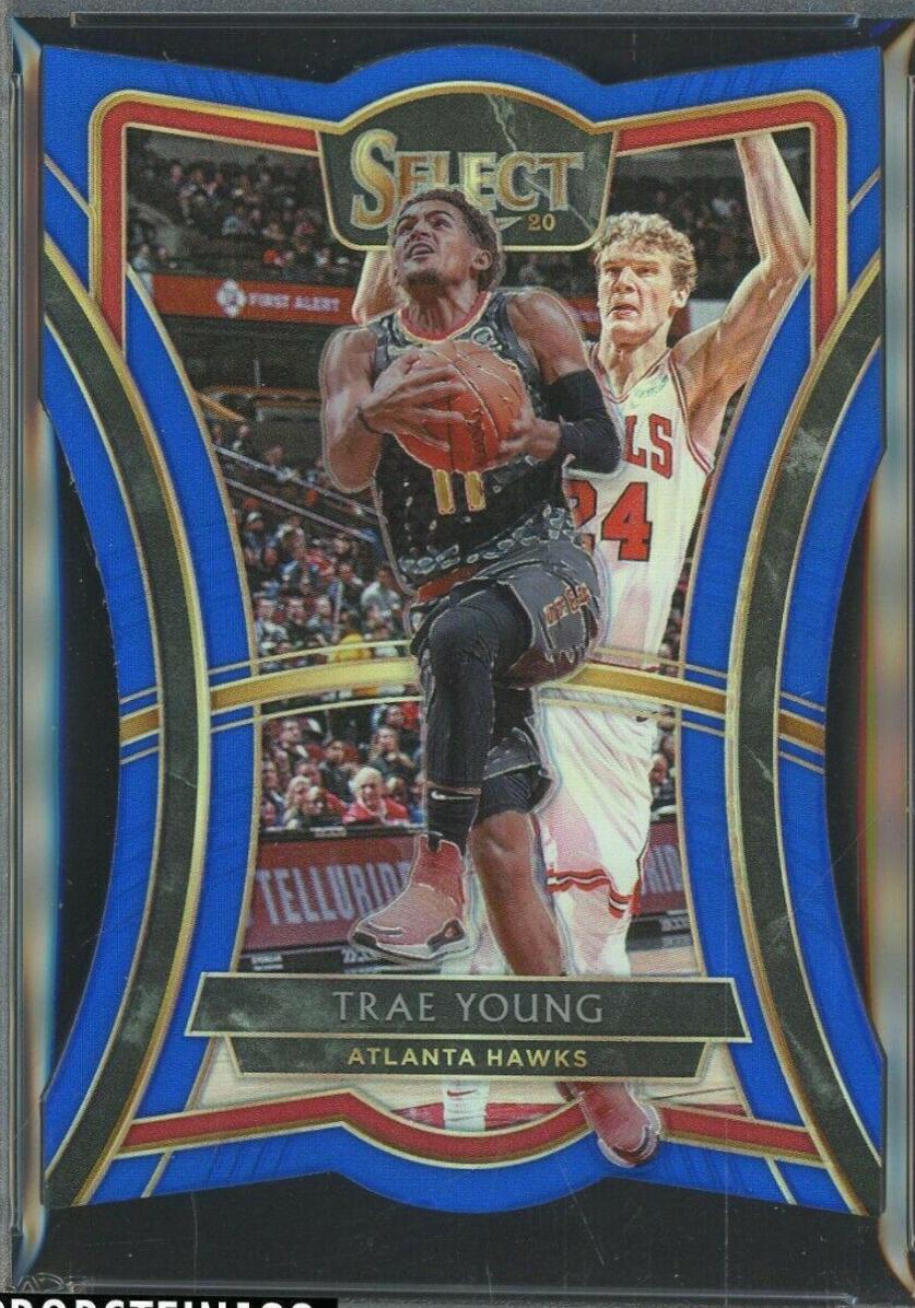 Trae Young [Die Cut Blue Prizm] #149