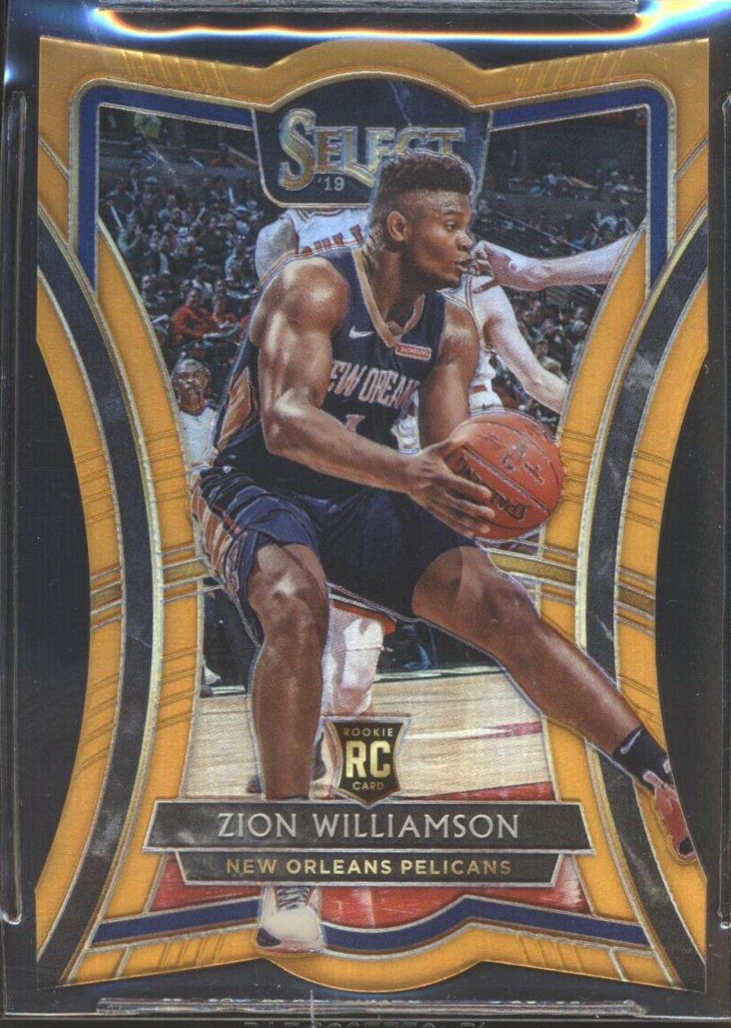 Zion Williamson [Die Cut Orange Prizm] #199