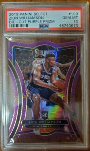 Zion Williamson [Die Cut Purple Prizm] #199