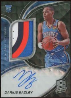 Darius Bazley Jersey Autograph Wave #209