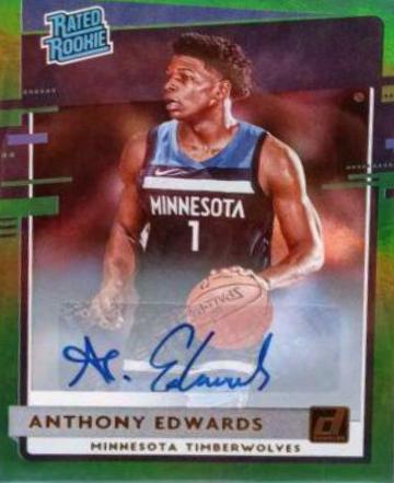 Anthony Edwards [Auto Green Flood] #201