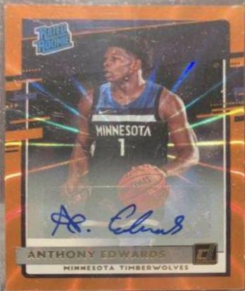 Anthony Edwards [Auto Orange Laser] #201