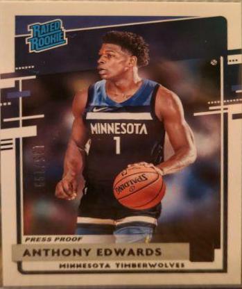 Anthony Edwards [Press Proof Purple] #201