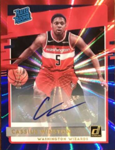 Cassius Winston [Auto Red Blue Laser] #249