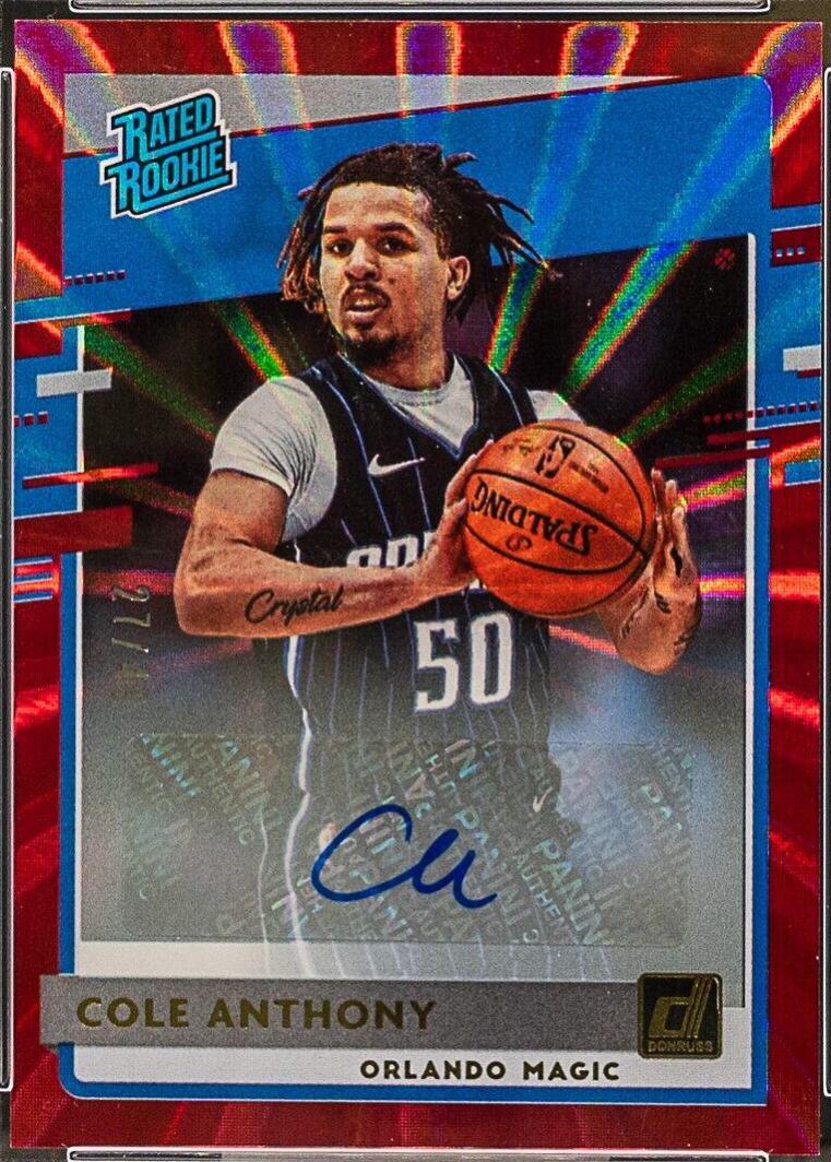 Cole Anthony [Auto Red Laser] #208
