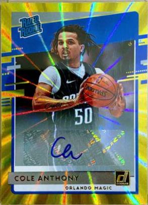 Cole Anthony [Auto Yellow Laser] #208