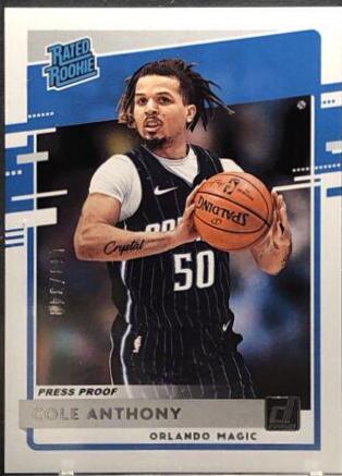 Cole Anthony [Press Proof Silver] #208