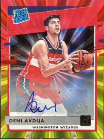 Deni Avdija [Auto Red Gold Laser] #205