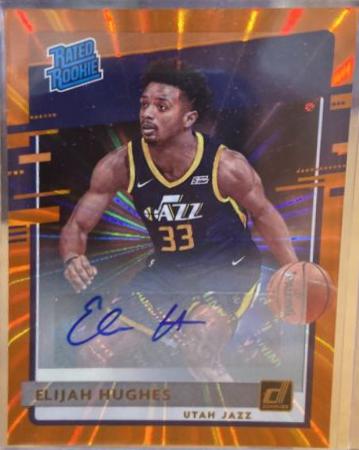 Elijah Hughes [Auto Orange Laser] #246