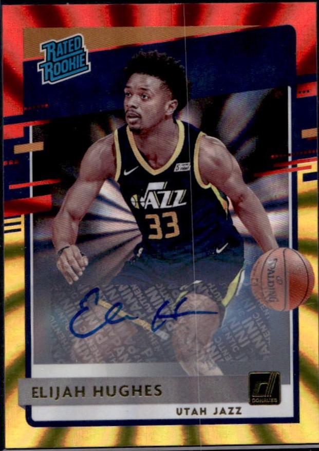 Elijah Hughes [Auto Red Gold Laser] #246