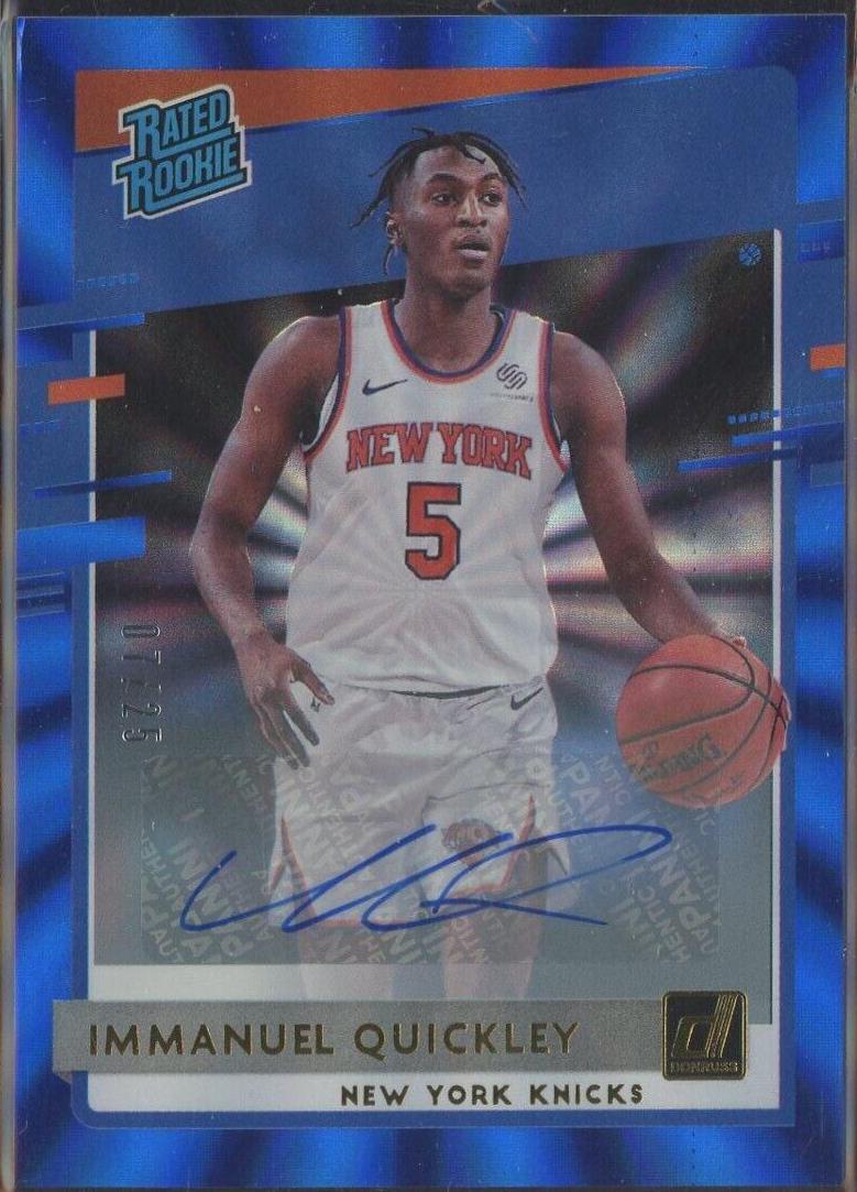 Immanuel Quickley [Auto Blue Laser] #213