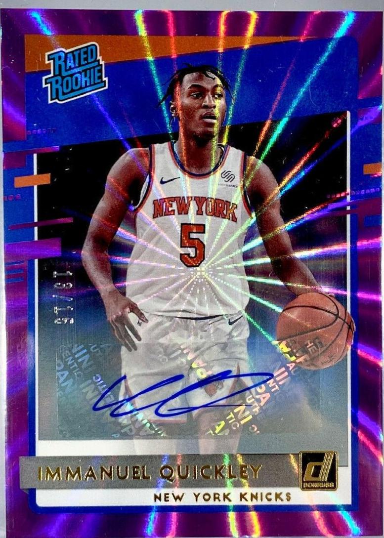 Immanuel Quickley [Auto Purple Laser] #213