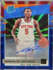 Immanuel Quickley [Auto Red Blue Laser] #213