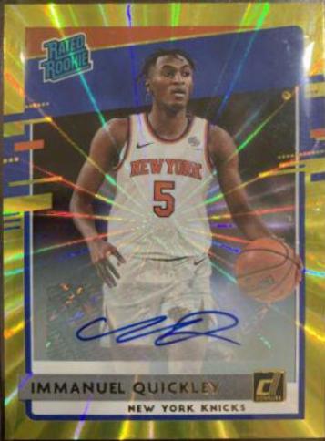 Immanuel Quickley [Auto Yellow Laser] #213