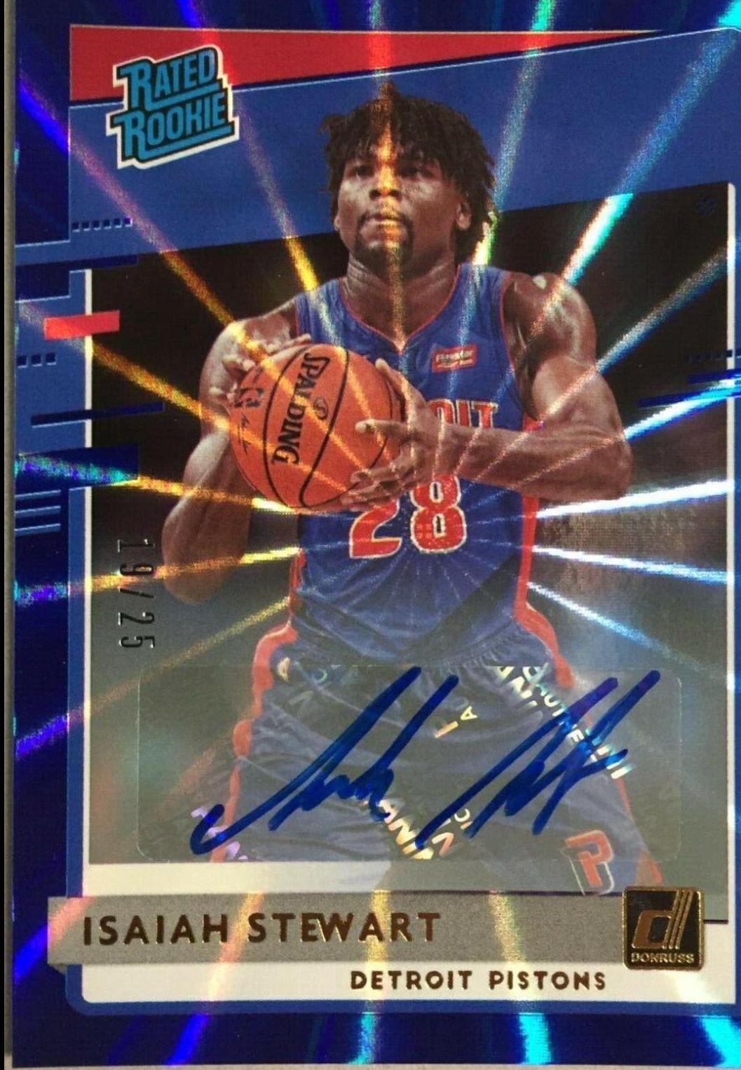 Isaiah Stewart [Auto Blue Laser] #233