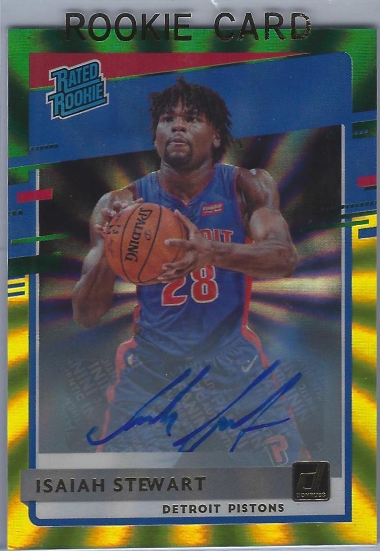 Isaiah Stewart [Auto Green Yellow Laser] #233