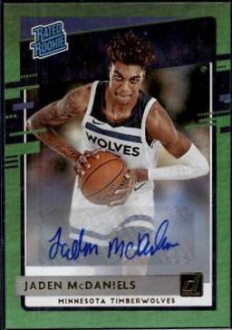 Jaden McDaniels [Auto Green Flood] #239