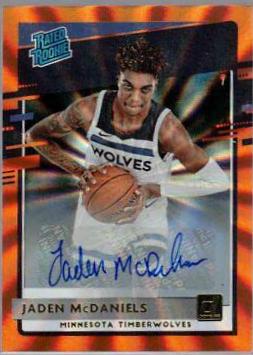 Jaden McDaniels [Auto Orange Laser] #239