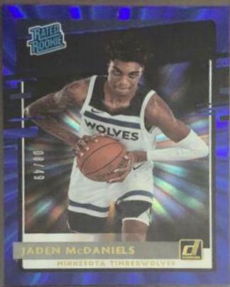 Jaden McDaniels [Blue Laser] #239