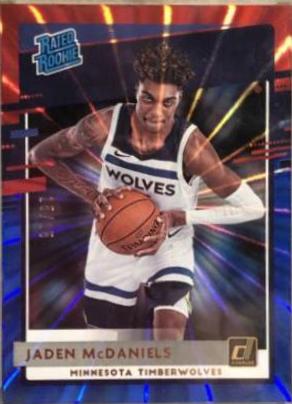Jaden McDaniels [Red Blue Laser] #239