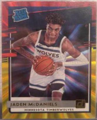 Jaden McDaniels [Red Gold Laser] #239