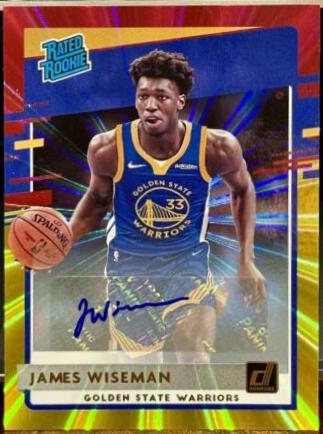 James Wiseman [Auto Red Gold Laser] #226