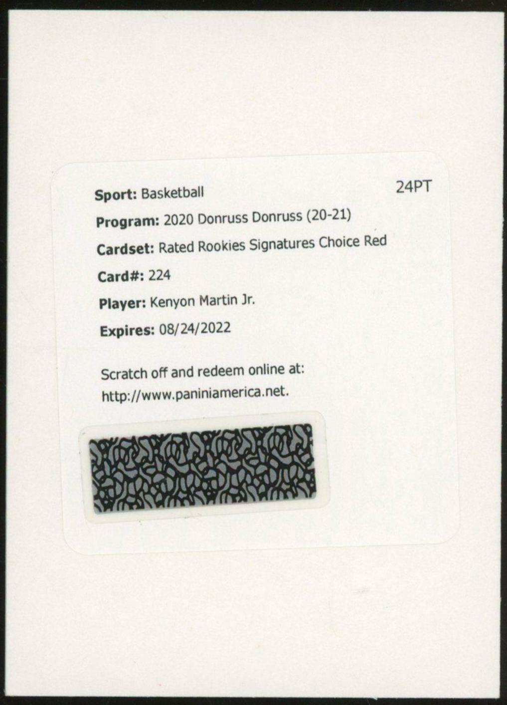 Kenyon Martin Jr. [Auto] #224