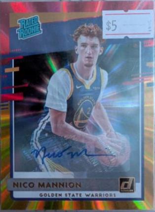 Nico Mannion [Auto Yellow Laser] #245