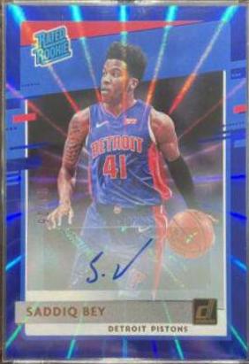 Saddiq Bey [Auto Blue Laser] #210