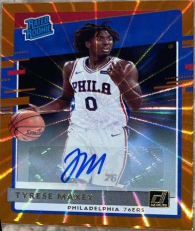 Tyrese Maxey [Auto Orange Laser] #211