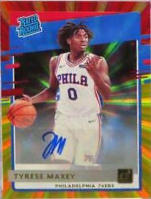 Tyrese Maxey [Auto Red Gold Laser] #211