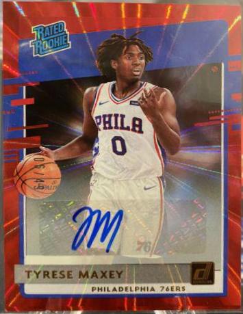 Tyrese Maxey [Auto Red Laser] #211