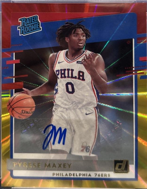 Tyrese Maxey [Auto Yellow Laser] #211