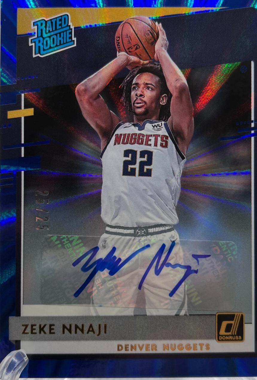 Zeke Nnaji [Auto Blue Laser] #236