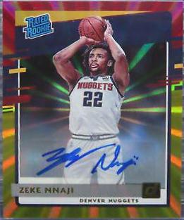Zeke Nnaji [Auto Red Gold Laser] #236