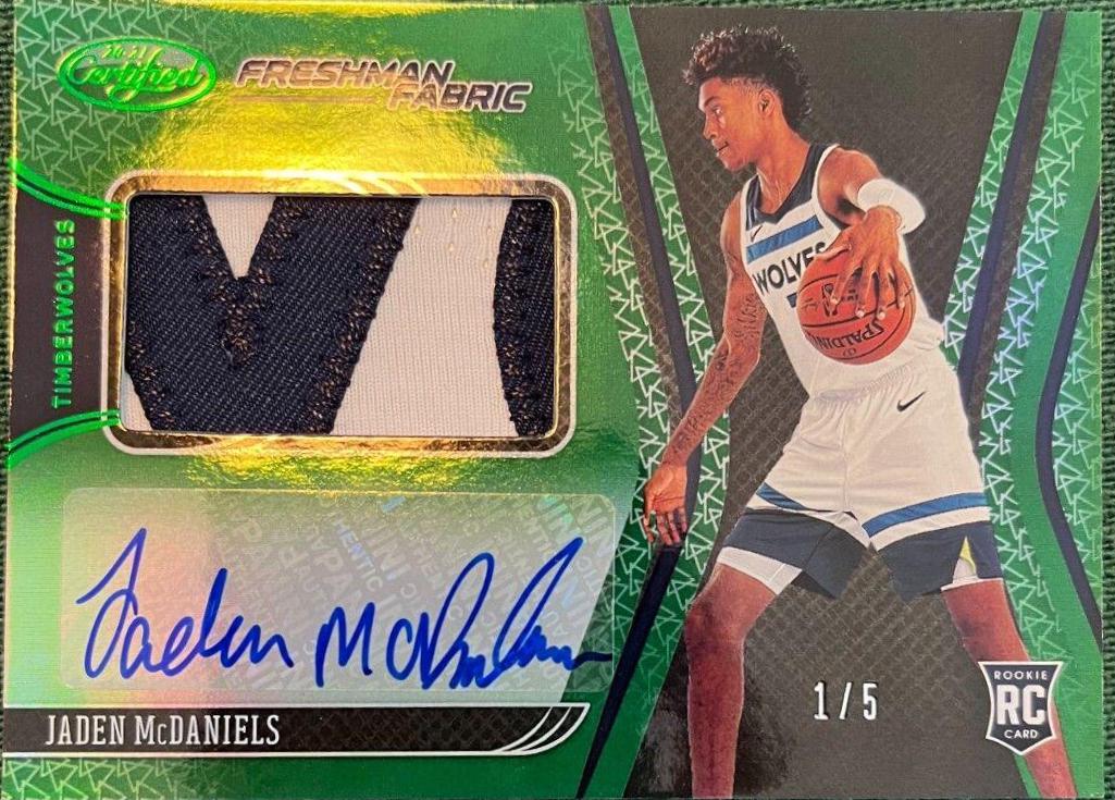 Jaden McDaniels [Mirror Green] #173