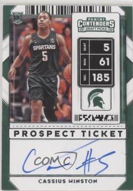 Cassius Winston [Tournament Autograph Ticket] #70B