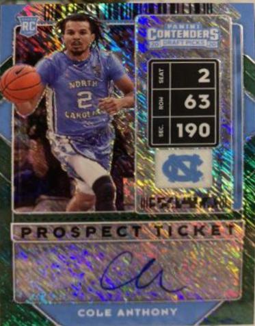 Cole Anthony [Green Shimmer Autograph] #56B