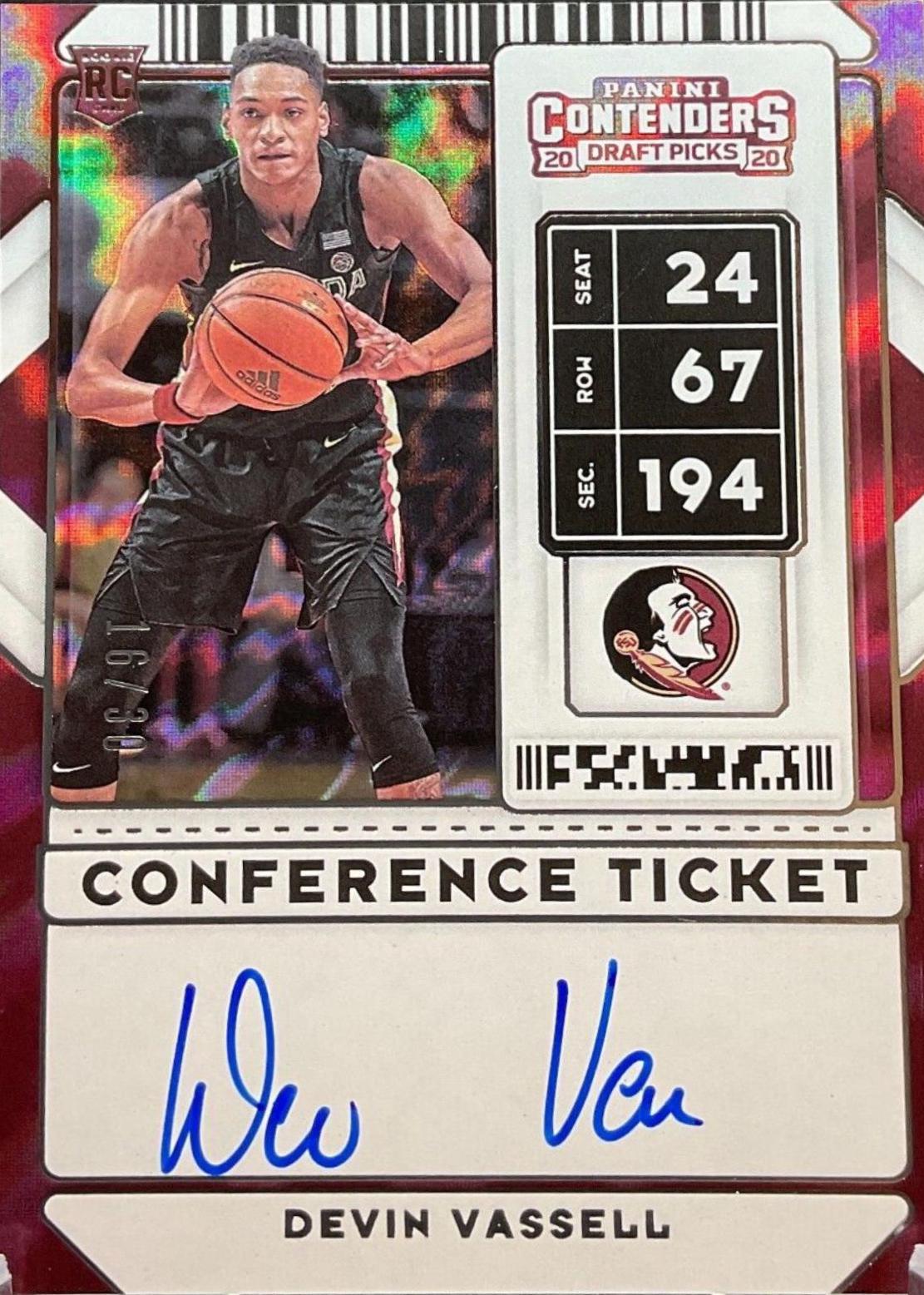 Devin Vassell [Conference Autograph Ticket] #75B