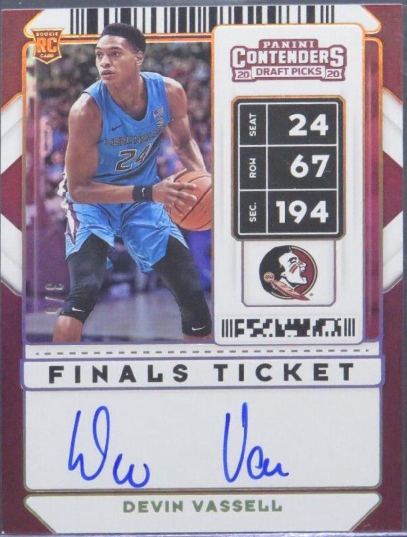 Devin Vassell [Finals Autograph Ticket] #75B