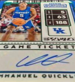 Immanuel Quickley [Green Autograph] #85V