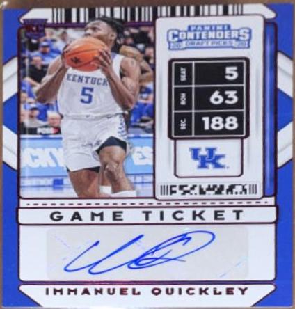 Immanuel Quickley [Red Autograph] #85V