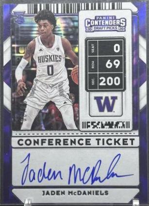 Jaden McDaniels [Conference Autograph Ticket] #64B