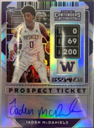 Jaden McDaniels [Tournament Autograph Ticket] #64B