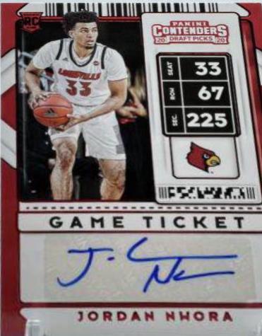 Jordan Nwora [Red Autograph] #83V