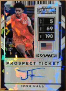 Josh Hall [Cracked Ice Autograph] #107