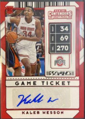 Kaleb Wesson [Red Autograph] #137