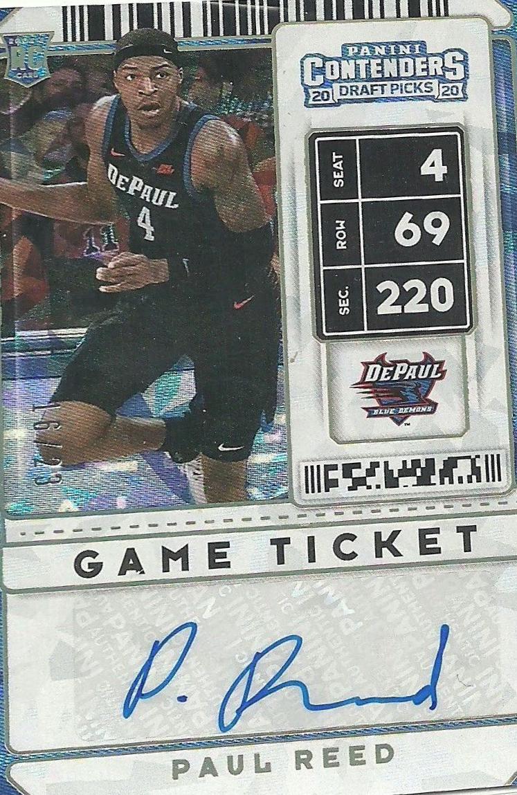 Paul Reed [Cracked Ice Autograph Ticket] #93V