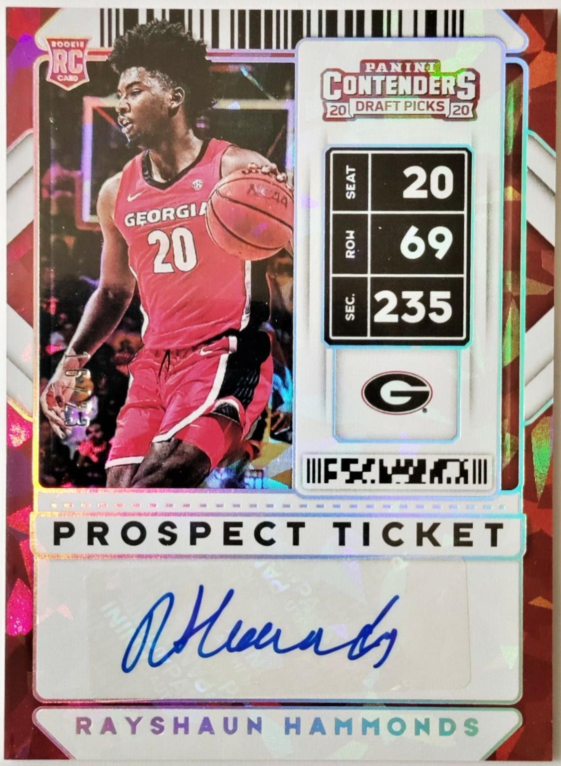 Rayshaun Hammonds [Cracked Ice Autograph] #110